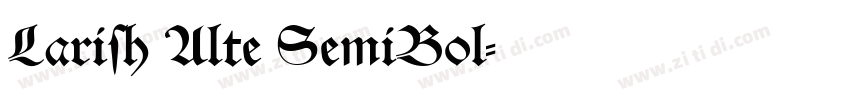 Larish Alte SemiBol字体转换